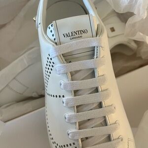 Valentino Garavani White Dust Bag with Red Logo